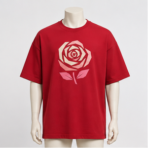 T-shirt streetwear surdimensionné personnalisé en coton 100% tricoté avec impression numérique, design graphique 40 TSA-SPT-0040 - Product Image 1