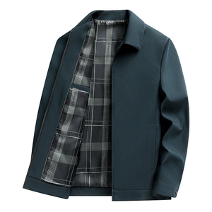 Chaqueta Bomber para Hombre, Primavera-Otoño, Servicio OEM, Logotipo Frontal, Corte Regular, Cierre de Cremallera, Forro Negro, Estilo Casual - Product Image 2