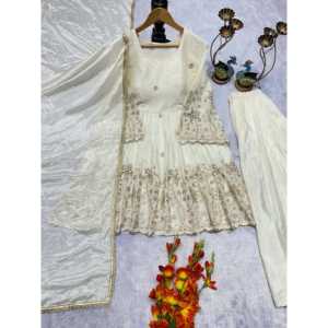 Vestidos de noche de diseñador XL, talla superior e inferior con Dupatta para fiesta - Product Image 2