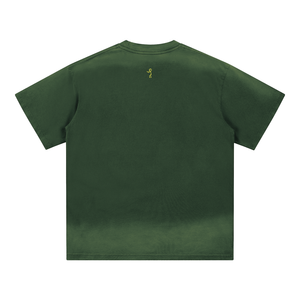 Camiseta de Hombre con Efecto Deslavado, 100% Algodón, Estilo Vintage, Oversize, Casual, Streetwear, con Logotipo Personalizado, Transpirable, de Alta Calidad, OEM - Product Image 2