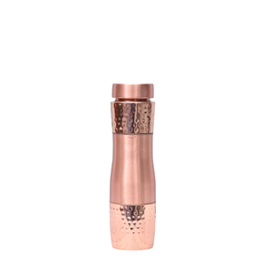 Bouteille d'eau 100 % cuivre pur 1000 ml, anti-fuite, bouteille ayurvédique Tamba pour les bienfaits pour la santé, écologique, artisanale - Product Image 2