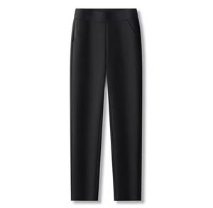 High Waist Solid Color Full Length Knitted <b>Leggings</b> Pockets Stretchy Spandex Women's Yoga Pants <b>Summer</b> Sweat-Wicking Thin - Product Image 4