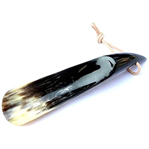 Cuchara de zapatos larga hecha a mano de cuerno natural, de la mejor calidad, fácil de usar, con logotipo. - Product Image 3