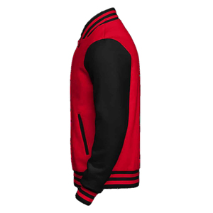 2024 Custom Logo Letterman Embroidery <b>Block</b> Panel Zipper Buttons Varsity Jacket Men's Running Varsity Jackets for Men's - Product Image 2