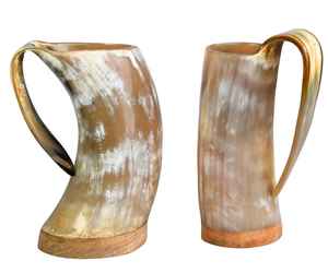 Mug à café en corne de qualité supérieure, mug à boire en corne viking de grande capacité, idéal pour offrir en cadeau, verre en corne viking de haute qualité - Product Image 1