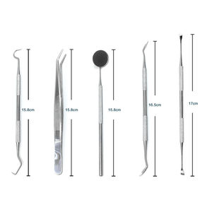 Kit de Examen Dental de la Mejor Calidad para Estudiantes, Material de Titanio, Fuente de Alimentación Manual, en Acero Inoxidable, por Mahfooz Instruments - Product Image 4