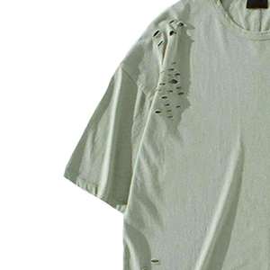 T-shirt unisexe en coton 100% avec logo sur le devant, col en V, coupe classique, durable, de bonne qualité, nouveau design - Product Image 6
