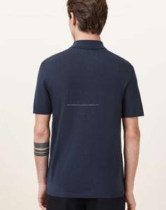 Men's 100% Cotton Casual Hip Hop for <b>Shirt</b> Breathable <b>Button</b> Collar Embroidered <b>Half</b> Sleeve Front Logo Solid Pattern Knitted - Product Image 5