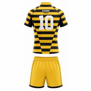Conjunto de Uniforme de Rugby Elástico de Primera Calidad, Sublimado, Transpirable, con Tela Tackle Twill, Jersey de Fútbol Americano Unisex - Product Image 3