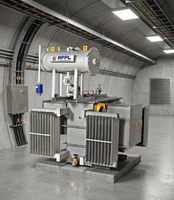 Transformateur abaisseur de tension pour distribution d'énergie 1000 KVA à 3350 KVA 33kV à 400V Triphasé immergé dans l'huile 50Hz