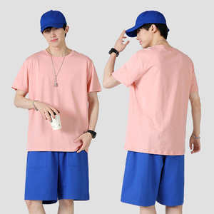 T-shirt vierge en coton tricoté 220 GSM 100 % coton, coupe régulière, grande taille, avec logo frontal personnalisé, vente en gros, pour hommes, taille US - Product Image 3
