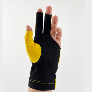 Universal Stretch Snooker Gloves With Customized Rubber Logo Wrinkle Free Compression Fit <b>Pool</b> <b>Cue</b> Bridge Hand Mitts OEM Service - Product Image 4