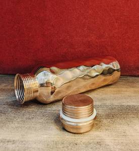 Botella de Agua Potable Ecológica de Cobre Antiguo con Tapa para Fiestas - Product Image 3