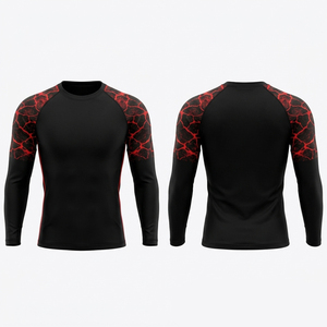 Camiseta de Compresión Deportiva de Manga Corta para Hombre, Secado Rápido, Poliéster, Tallas S M L XL 2XL 3XL, para Natación, Running, Gimnasio, Sublimación, OEM, ODM - Product Image 3