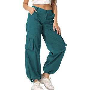 Pantalones cargo versátiles de tela suave, resistentes a las arrugas, hasta el tobillo, para mujer, pantalones casuales con bolsillos, nuevo diseño. - Product Image 1