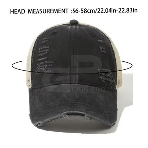 Gorra Trucker Estilo Desgastado, Ligera, con Diseño de Malla, Ajuste Cómodo, Ideal para Uso en Exteriores, Estilo Casual - Product Image 2