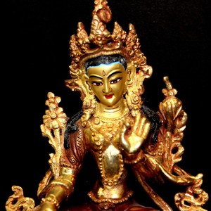 พระพิฆเนศบูชาสไตล์ทิเบตธารา,พระพุทธรูปโบราณทำจากโลหะทองแดงคุณภาพสูงสไตล์อินเดียศาสนา - Product Image 6