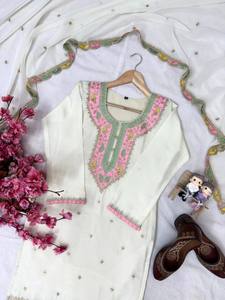 Collection de robes ethniques indiennes pour femmes, broderies lourdes, Gharara Salwar/Palazzo, nouvelle collection pour fêtes et mariages, entièrement cousues - Product Image 3