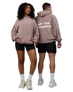 Sudaderas con Capucha de Algodón Estampadas Extra Grandes de Diseño Urbano Personalizado de Alta Calidad Unisex Losefit de Moda para Hombre - Product Image 1