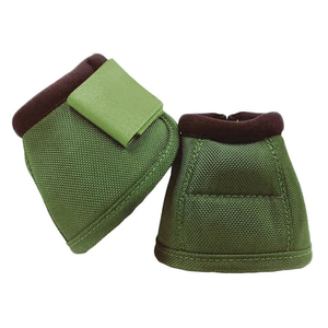 Bottes de protection pour chevaux, couleur unie, tissu respirant en maille, fermeture Velcro noire pour la protection des jambes, bottes de protection de couleur unie - Product Image 4