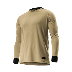 เสื้อกีฬาแขนยาวสำหรับผู้ชาย ผ้าฝ้าย 100% ป้องกันรอยยับ เหมาะสำหรับการฝึกซ้อมอย่างมืออาชีพ - Product Image 3