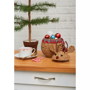 Panier à bonbons en corde de papier rustique fait main en gros pour Noël, importé du Vietnam - Product Image 3