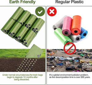 Sacs à déjections canines, Recharges de sacs à déjections pour chiens, Sacs à déjections pour chiens, Sacs parfumés pour déjections animales - Product Image 5