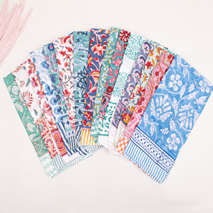 Ethnic Fashion Skin Friendly Cotton Square Scarf Neckerchief Multi Use Artisan <b>Head</b>-<b>Wraps</b> Natural Dye Colorful Bandanas Four - Product Image 3