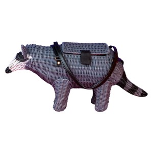 Panier de rangement artisanal en rotin en forme d'animal, organisateur en osier, boîte à jouets décorative, en fibre végétale durable - Product Image 2