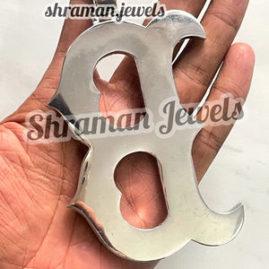 Colgante de Letra del Alfabeto de Gran Tamaño, Joyería Hip Hop, Plata Sólida 925 con Baño de Rodio, Diamante Moissanita, Inicial con Incrustaciones de Diamantes, para Fiesta - Product Image 5