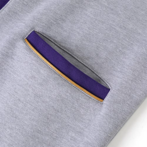 Cardigan en polaire avec logos personnalisés, patch en chenille, logo grec, style universitaire et collégial, vêtements décontractés - Product Image 5
