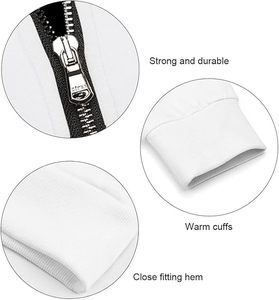 Sudadera con Capucha y Cremallera para Mujer y Adolescentes, Estilo Casual, Color Sólido, con Logotipo Frontal, Otoño/Invierno, Tallas XS-5XL - Product Image 6