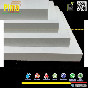 Durable PVC WPC Foam Board <b>Sheet</b> 25mm Thickness 0.6 G/cm3 Density White Color Anti-Termite Surface <b>Waterproofing</b> <b>Materials</b> - Product Image 1