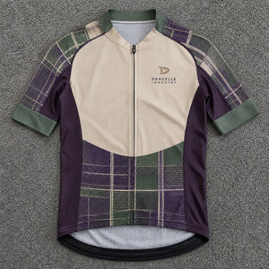 Custom Scottish Tartan Cycling Jersey Men Breathable Full Zip Bike Shirt Moisture Wicking Performance <b>Road</b> Cycling Wear - Product Image 1