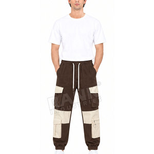 Pantalon cargo décontracté pour homme, coupe ample, confort facile, tissu flexible, taille confortable, parfait pour les voyages et les activités de plein air - Product Image 4