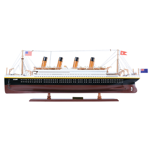 C013 - Maqueta de Barco Titanic de Cedro Náutico, Pintada a Mano, con Base de Exhibición de Madera, Artículo Coleccionable, Decoración, Regalo, Venta al por Mayor, 83Lx9Wx32H cm - Product Image 1