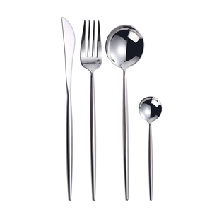 Ensemble de couverts en métal pour restaurant, mariage, Noël, couverts en acier inoxydable doré, couverts en acier miroir - Product Image 3