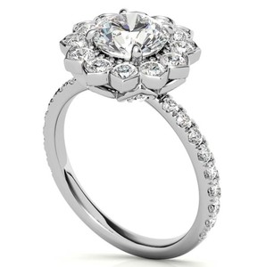 Brilliant Cut <b>Solitaire</b> Moissanite <b>Ring</b> 925 Sterling <b>Silver</b> Gold Plated Prong Set Certified Luxury Engagement Wedding Promise 4 - Product Image 2