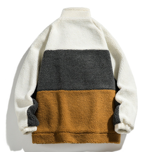 Fashion Heavy Fluffy <b>Sherpa</b> <b>Jacket</b> Winter Oversized Custom Zip up <b>Sherpa</b> <b>Mens</b> <b>Fleece</b> <b>Jacket</b> - Product Image 2