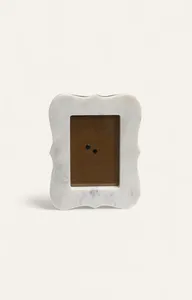 <b>White</b> Marble Handmade Photo <b>Frame</b> with Natural Stone Finish for Luxury Home Decor Office Display Gift Use and Wall Mount - Product Image 6