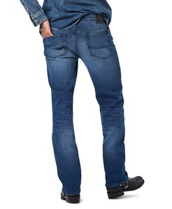 Jeans de Mezclilla para Hombre, Corte Recto, Lavado a la Piedra, Cintura Media, Corte Regular, Ecológicos, Duraderos, Transpirables, Estilo Vintage, para Primavera, Verano e Invierno - Product Image 4