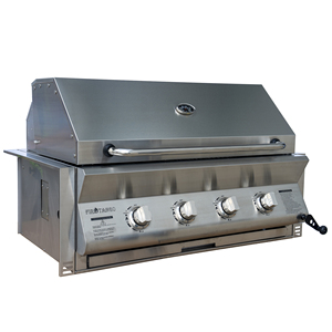Wholesale 147cm 4 Burner Stainless Steel <b>BBQ</b> Burner Gas Grill Cabinet <b>Trolley</b> with Piezo Ignition - Product Image 3