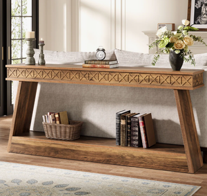 Mesa Consola Moderna y Elegante en Oferta, Material de Madera con Acabado Natural, Embalaje Seguro para Muebles de Hogar - Product Image 2