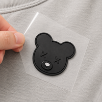 Étiquettes de logo 3D personnalisées en silicone pour vêtements, patchs en caoutchouc en relief, vente en gros, fabricant de marques de vêtements