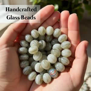 Guirnalda de Cuentas Sueltas de Vidrio Verde Claro de Primera Calidad |   Disco Pulido Estilo Disco de 16-18mm, Hilo de 8 Pulgadas para Manualidades DIY, Bodas y Festividades - Product Image 4