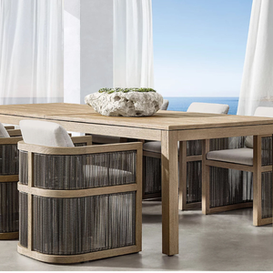 Modern Style U-Shape Teak Wood Frame Material With Minimalist Design and <b>Armchair</b> Style For Home Furniture Decoration - Product Image 6