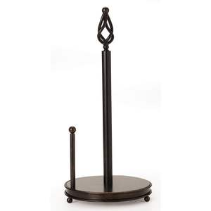 Porte-serviettes en papier classique noir le plus vendu, avec base ronde robuste, support de serviettes de comptoir - Product Image 6