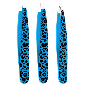 Servicio OEM ODM, Pinzas de Acero Inoxidable de 3 Piezas, Nuevas, de Primera Calidad, Inclinadas, Planas y Curvas para Cejas - Product Image 1