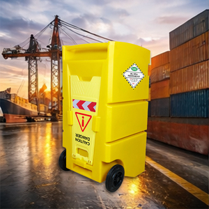 ชุดอุปกรณ์ดูดซับน้ำมันรั่วไหลอุตสาหกรรมขนาด 100 ลิตร พร้อมรถเข็นสำหรับน้ำมันและเชื้อเพลิงรั่วไหลในอุตสาหกรรม งานทางทะเล และการควบคุมการรั่วไหลในสถานการณ์ฉุกเฉิน - Product Image 4