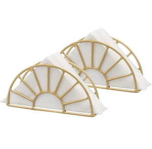 Porta Servilletas de Latón de Alta Calidad con Soporte para Servilletas, Logotipo Personalizado, Último Modelo para Mesa de Boda - Product Image 3